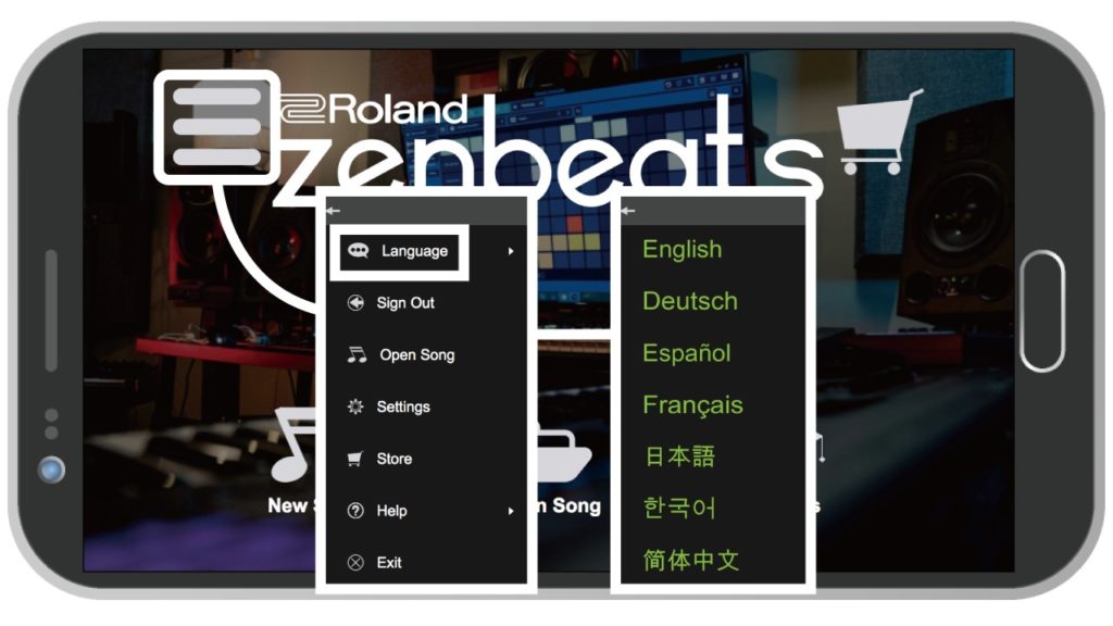 zenbeats-language-roland