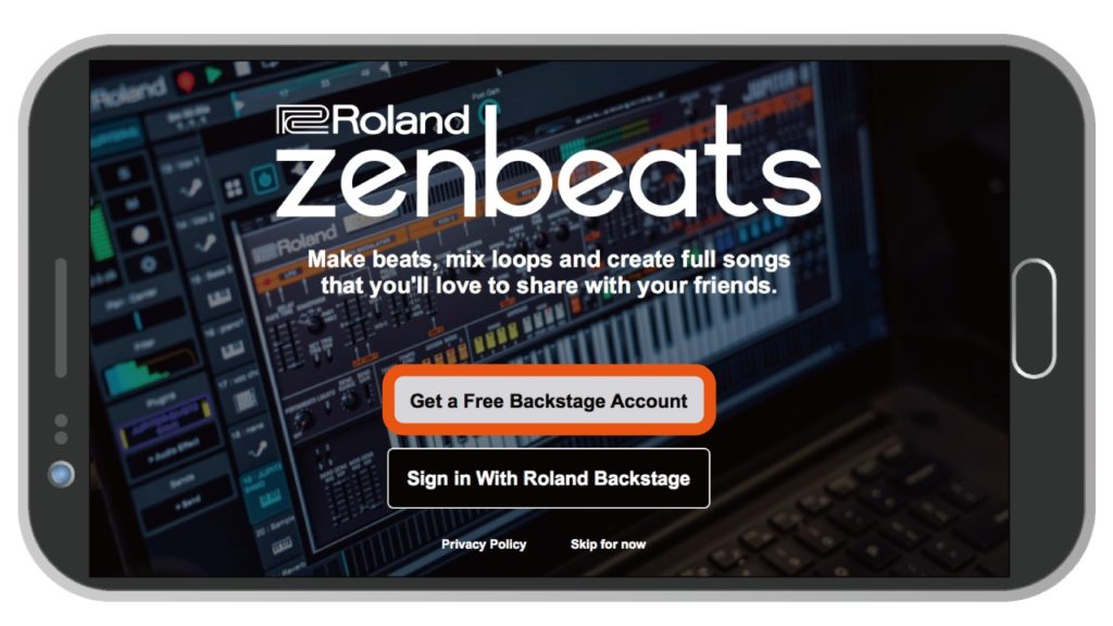 zenbeats-roland-backstage