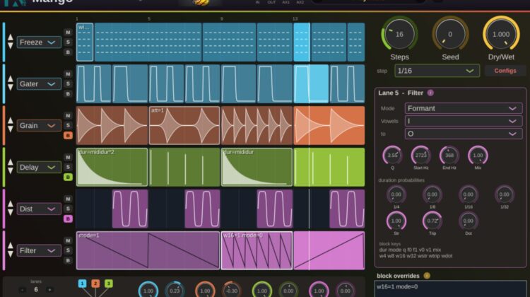 Mango by FX-Mechanics — FREE Glitch Multi-Effect Plugin That Triggers 11 FX via a Step Sequencer
