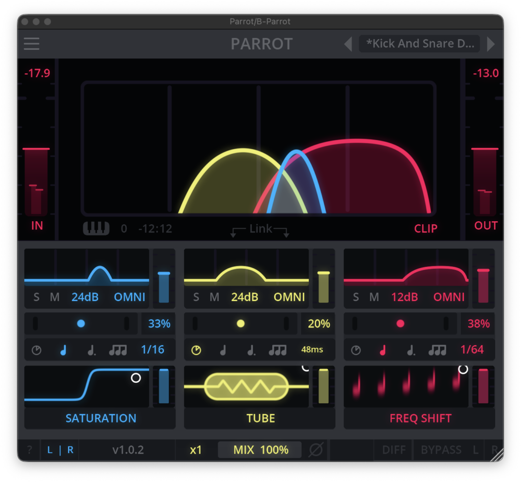 Darkpalace Studio PARROT free multiband multi-mode delay plugin